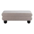 thumbnail image 3 of Davao Bench Gray Bench, Modern Style, Comfy and durable polyester fabric, Plywood, Indoor Living, 3 of 5