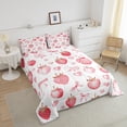 thumbnail image 4 of Erosebridal Ensemble de Literie Kawaii Fraise pour Tout-Petit, Couette de Rêve avec Nœud Papillon, Rose, Réversible 2 Pcs, 4 of 7