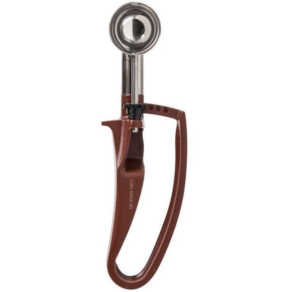 Vollrath 47403 #70 Brown Squeeze Handle Disher - 0.47 oz.