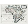 thumbnail image 2 of Sanson 24x19 White Modern Wood Framed Museum Art Print Titled - Africa - Sanson 1641, 2 of 4