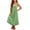 Green, variant on Ruyang Girls Overall Dresses Spaghetti Strap Sleeveless Maxi Dress Flowy A-Line Beach Vacation Casual Dress for Kids