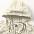 thumbnail image 5 of Summer Men' Windbreaker Sun Protection Clothing Korean Style Streetwear Zipper Hooded Jackets Man, 5 of 5
