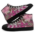 thumbnail image 4 of Breast Cancer Awareness Believe High Top Canvas Shoes Sneakers Black Size 9.5, 4 of 7