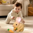 thumbnail image 3 of Family Bunny Pal, Bunby - My Realistic Bunny Toy Horizons, Bunnypal, Easter Robot Interactive Bunny Toys, Funny Lifelike Robotic Hopping Bunny Pet Plush For Kids That Move, 3 of 8