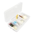 thumbnail image 3 of S SERENABLE 5 Pieces Fishing Lures Spinnerbait Portable Hard Metal Spinnerbaits with Box, 3 of 9