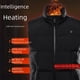 thumbnail image 2 of Chaleco calefactor inteligente de invierno, grueso, cálido, para exteriores, para ocio, color sólido, calefacción de 9 zonas, ropa calefactora eléctrica, 2 of 5