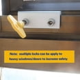 thumbnail image 4 of Window Locks, 4 Pack Aluminum Sliding Window Locks, Adjustable Frame Security, 4 of 4