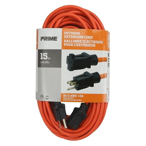 15m (49.2 pi) Rallonge Électrique Pour Extérierur 15m 16/3 Rallonge Électrique