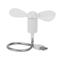 Simyoung USB Rechargeable Mini Portable Fan Handheld Travel Folding Fans for Home Office, USB Fan Clip Desk Personal Fan, Table Fans - White