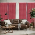 thumbnail image 2 of Ambesonne Eastern Window Curtains, Sun Inspired Ethnic, Each 28" W x 63" L, Scarlet and Maroon, 2 of 5