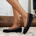 thumbnail image 2 of Sngxgn Women's Flats Comfort Ballet Flats Shoes Casual Slip On Shoes(Black,42), 2 of 7