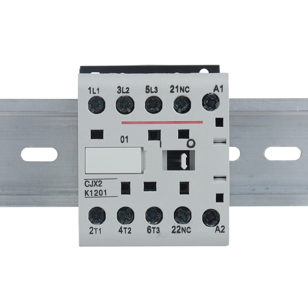 CJX2-K Din Rail 220V Mini AC Contactor 3P 3main 1NO/3main 1NC Coil Voltage 50/60Hz 6A 9A 12A