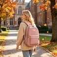 thumbnail image 3 of Large Capacity Travel Backpack, Lightweight Nylon Commuter Daypack with Multi-Compartment Storage for Work, College, and Weekend Trips, Men and Women, 3 of 6