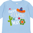 thumbnail image 4 of Inktastic Happy Cinco De Mayo- Sombrero, Cactus, Flowers Boys or Girls Long Sleeve Toddler T-Shirt, 4 of 5