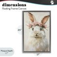 thumbnail image 4 of Stupell Industries Shabby Chic Bunnykins with Pink Crown Gray Floating Frame Canvas Art, 17 x 25, by Tina LeCour, 4 of 8