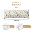 thumbnail image 3 of KLL Ultra Soft Microfiber Body Pillow Cover/Pillowcases 20"x54" with Hidden Zipper Closure-Colorful Mushrooms and Plants, 3 of 8