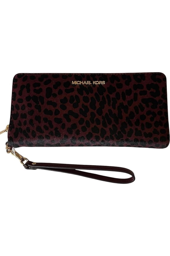 Michael Michael Kors Women's Jet Set Travel Large Continental Leather (Oxblood Multi) 35T7GTVE7L-oxblmt