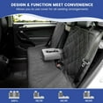 thumbnail image 4 of Back Seat Cover - 900D Oxford Waterproof Car Seat Protector, Fits Cars/SUVs/Trucks, Split Bench, Non-Slip, Dog/Kid Proof, Easy Clean(Black), 4 of 5
