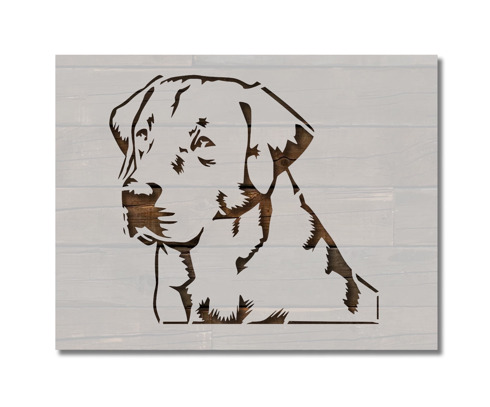 Labrador Retriever Stencil Template Reusable 8.5 x 11 Inches for