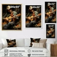 thumbnail image 4 of Designart "Rustic Browns Serenade In Country Music" Music Floater Framed Wall Art Prints, 4 of 5