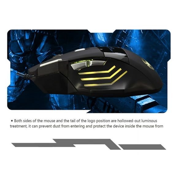 Accessoire Informatique, Bouton Usb 7 Boutons Usb Filaire 7200 Dpi Couleur Led Optique T-80 7200 Mouvement Vitesse Couleur 7200 Mouvement Vitesse Dsfen Souris Hxber Eryue 5500 Dpi 7