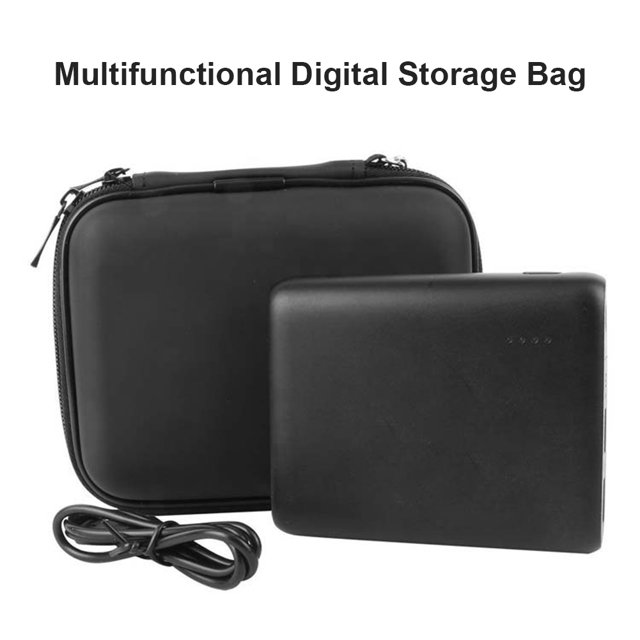 Kuymtek Bolsa de almacenamiento digital portátil Disco duro Cargador de auriculares Estuche de transporte a prueba de golpes