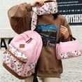 thumbnail image 4 of fastboy Oxford Cloth For Piece Blossom With Pencil Oxford Cloth With Lunchbox Bow Daypack For Primary Backpack 3 Set Floral Case type+2, 4 of 6