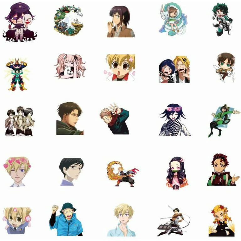 Anime Mixed Stickers[100 Pcs] Vinyl Waterproof Stickers for Laptop Water  Bottles for Hydro Flask Skateboard Computer Phone Anime Sticker Pack for  Kids/Teen(Anime Mixed Stickers) 