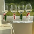 thumbnail image 6 of Elegant Christmas Wine Glasses Christmas Tree Glass Cup Decorative Wine Glasses for Holiday Gift Drinking Glass Cup, 6 of 8