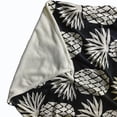thumbnail image 2 of Simply Daisy Pineapple Pattern Fleece Throw Blanket, Shark Blue, Small Throw, 2 of 4