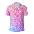 thumbnail image 2 of Daiia Colorful Glitters Pattern Men’s Polo Shirts,Solid Deck Shirt,Classic Fit, Breathable Cotton Polo for Casual and Sport Wear-Medium, 2 of 7
