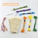 thumbnail image 5 of Rectángulo Colgante Ornamento Rangoli Style Cross Stitch Kits Etiquetas de madera Artes y manualidades Bookmark Coser Kits de bricolaje para adultos 10 sets Inevent HA012704-00, 5 of 7
