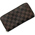 thumbnail image 1 of Pre-Owned Louis Vuitton Round Zippy Wallet ec-24282 Brown Damier Ebene N60015 Canvas... (Good), 1 of 11