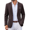 Brown, variant on Mens Casual Sport Coat Blazer One Button Lightweight Suit Jackets