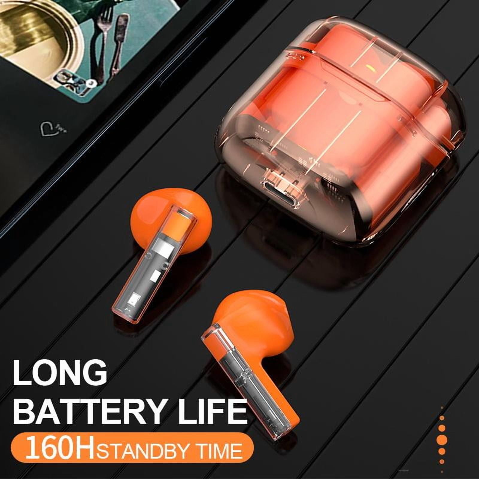 2022 New Creative True Wireless Headphones Transparent Charging Case Bluetooth Earphones 5.0 Dual In-ear Sports Running Earbuds - Earphones &amp; Headphones