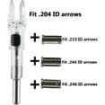 thumbnail image 2 of 6PCS X Lighted Nocks for Arrows with .204 .233 .244 .246 Inside Diameter with H, S, GT Bushings High-Visibility LED Arrow Nocks, ON/Off Switch Included, 2 of 7