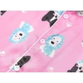 thumbnail image 3 of Beezizac Satin Pajamas for Girls-Cute Pink Silky Short-Sleeved Pants Set with Adorable Puppy Prints Size 14, 3 of 7