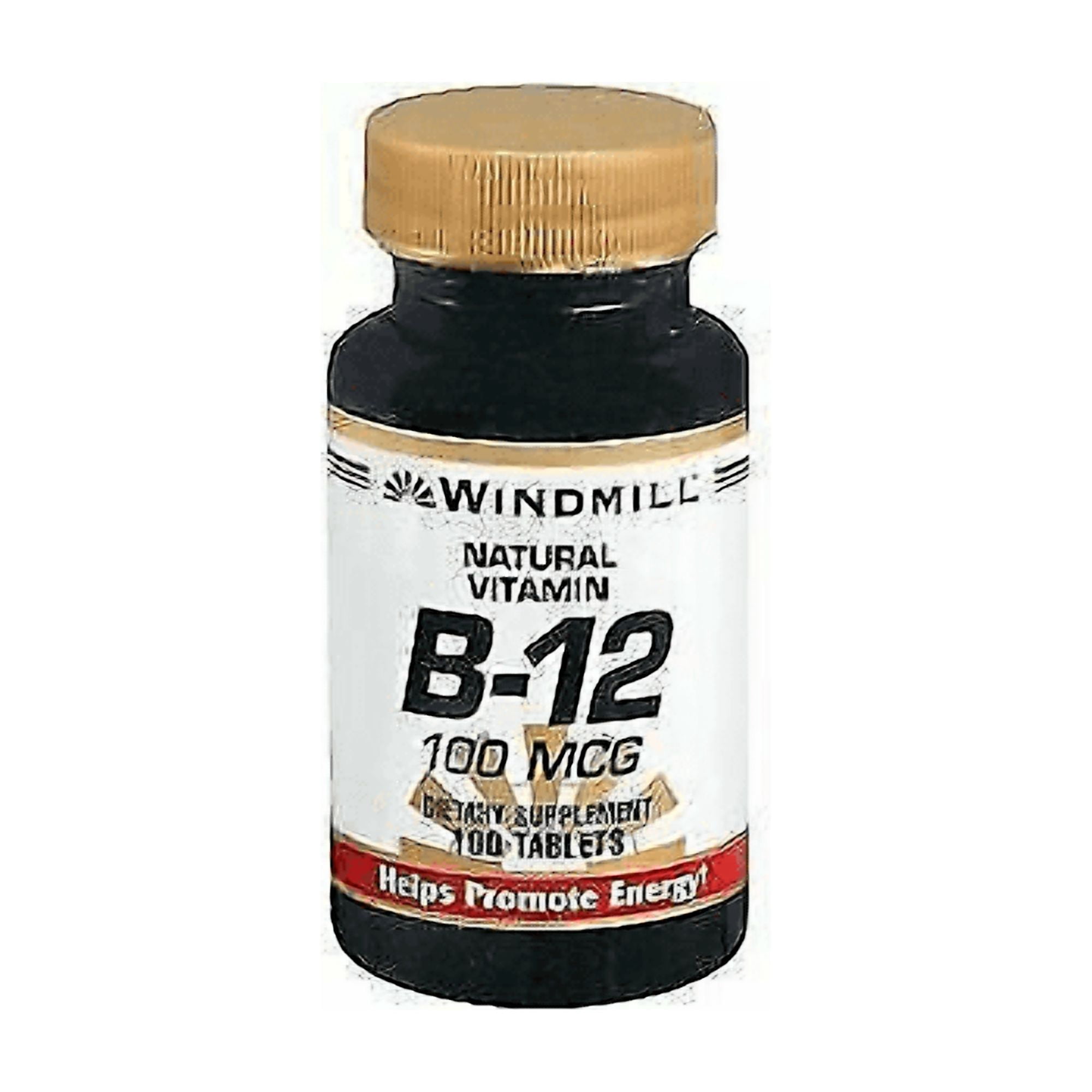 Windmill Vitamin B-12 100 mcg Tablets 100 Tablets (Pack of 2)