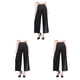 thumbnail image 3 of Eigraketly Pantalones de playa para mujer, ropa de baño, cintura alta, cómodos, sueltos, transparentes, pantalones, natación, fiesta Negro S 3piezas, 3 of 6