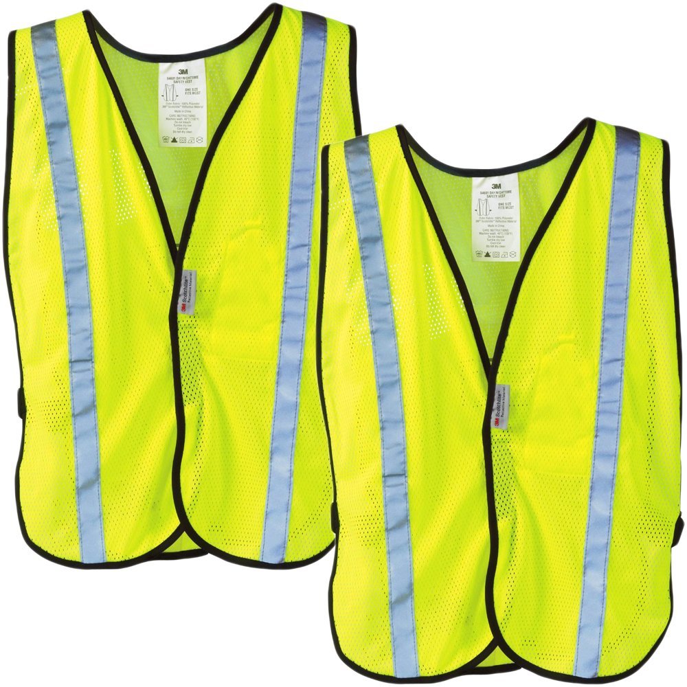Yellow Safety Vest Reflective Clothing, Day and Night (1 Vest