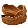 thumbnail image 4 of 3x Cesta de almacenamiento tejida, cesta de ratán, cesta de ratán para restaurante, cesta de ratán para fruta, cesta de picnic, cesta de regalo, cesta, 4 of 8