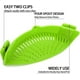 thumbnail image 4 of Colador de alimentos 2 piezas colador universal con clip filtro escurridor de silicona utensilios de cocina resistentes al calor para verduras espaguetis fideos pasta molida, 4 of 5