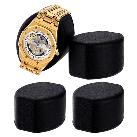 4pcs Watch Pillows for Watch Winder 2x2.5x1.5 Inch Black Watches Holder DIY Display Pillow Cushion Pad Storage Pillow