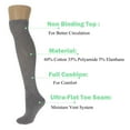 thumbnail image 6 of Diabetic Over The Calf Socks Loose Fit Non-Binding Top Gray 3 Pairs Unisex (Gray, 10-13), 6 of 6