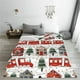 thumbnail image 5 of Balery Christmas Houses Manta de Felpa Suave y Acogedora – Cobija de Franela Aterciopelada para Cama, Lavable y Cálida para Sofá, Mascotas, Transpirable-40"x30", 5 of 7
