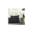 thumbnail image 2 of Decorative Throw Pillows 20x20 - Black Linen Pillows with White Dot Accent - Feather Down Insert - Bed Pillows for Sofa Couch, 2 of 3