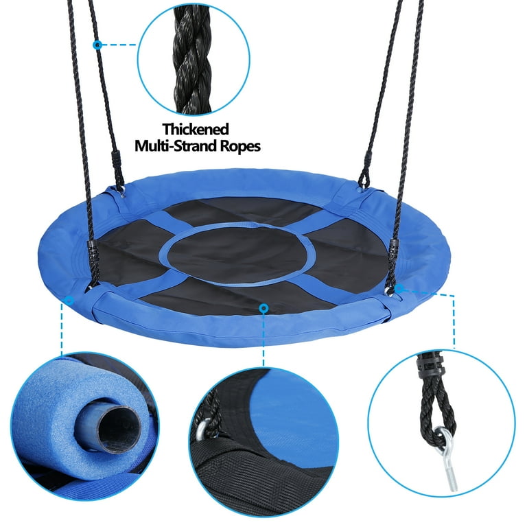 ZenSports 40'' Outdoor Flying Saucer Swing, 800lbs Capacity