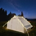 thumbnail image 3 of Lilypelle 4-6 Person Blow Up Inflatable Tent with Stove Jack, Hot Tent for Camping with Hand Pump, Waterproof Inflatable Camp Tent with Mesh Windows, Easy Setup Glamping Inflatable House, 3 of 11