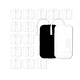 thumbnail image 1 of 50 Electrodos Parches Para Electroestimulador electroestimulacion Ems 5x10cm Malubero Blanco, 1 of 5