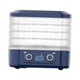 thumbnail image 2 of Secador de alimentos eléctrico, máquina de frutas secas, 5 capas, máquina secadora de carne seca, Control de temperatura ajustable para carnes de res , azul mayimx máquina seca, 2 of 9